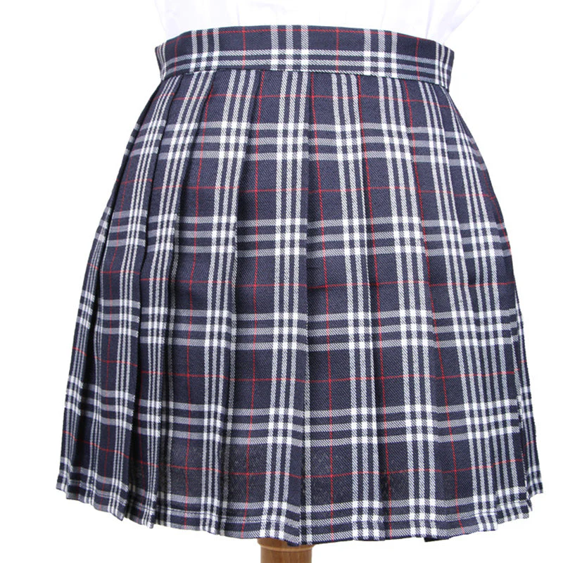 Japanese Striped Plaid Skirt - Image 7