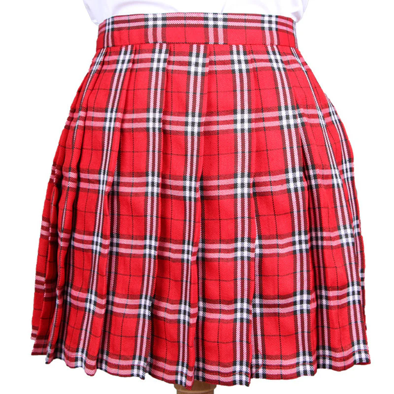 Japanese Striped Plaid Skirt - Image 8
