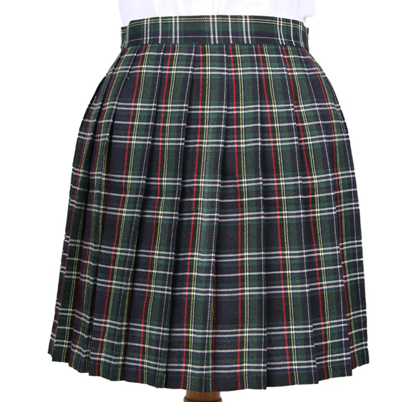 Japanese Striped Plaid Skirt - Image 9