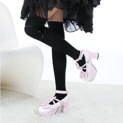 Cute sweet lace bowknot stockings - Image 3
