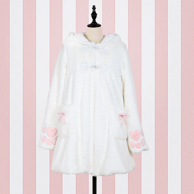 Kawaii Cat Hooded Warm Coat - Image 3