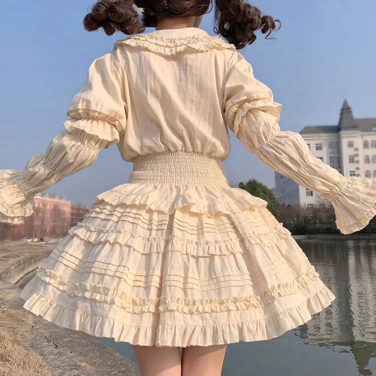 Kawaii Bow Shirt Skirt Set - Image 4