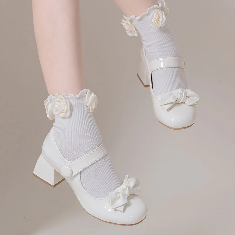 Kawaii Lolita Bow Shoes - Image 9