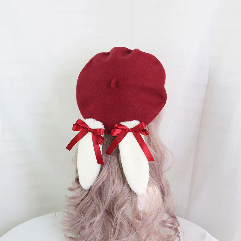 Kawaii Rabbit Ear Bow Hat - Image 2