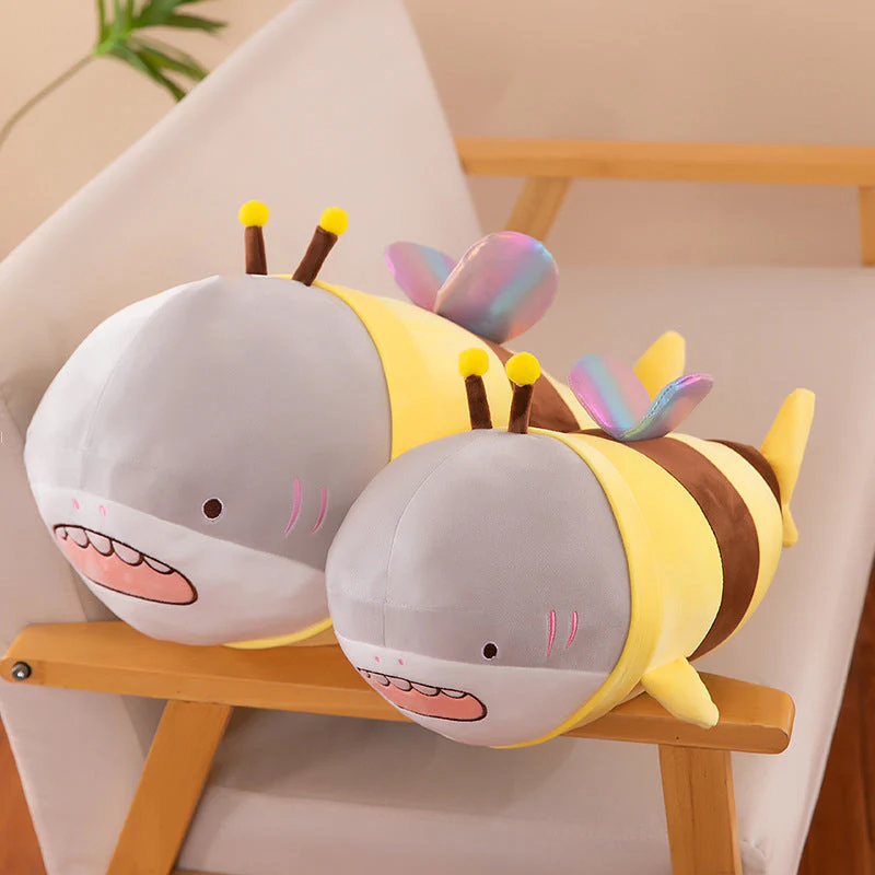 Kawaii Shark  Bee Pillow - Image 3