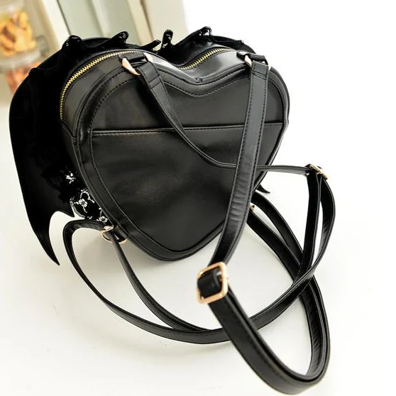 Black Devil Bat Wings Backpack - Image 2