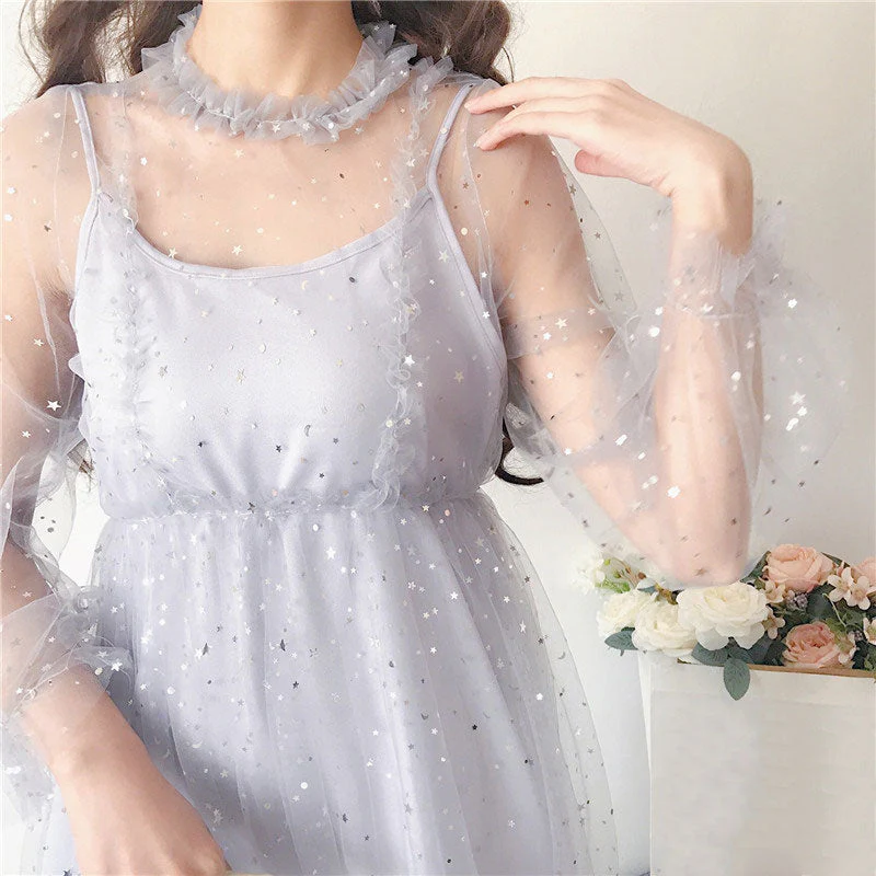 Star Gauze Dress - Image 3