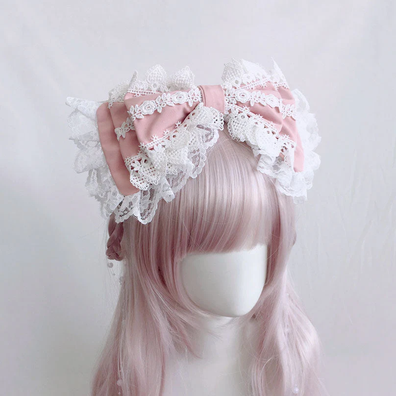 Lace Bow Kawaii Headband