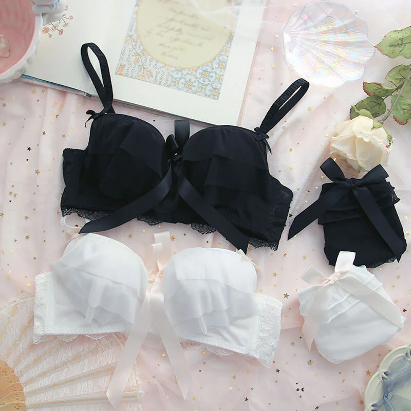 Lace Bow Lingerie Set