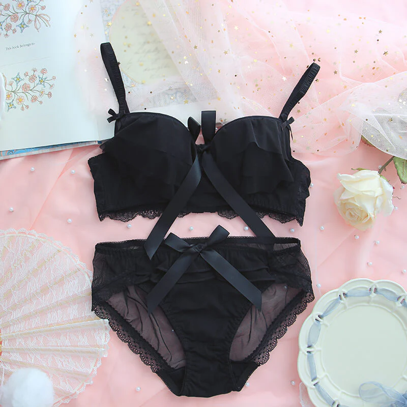 Lace Bow Lingerie Set - Image 2