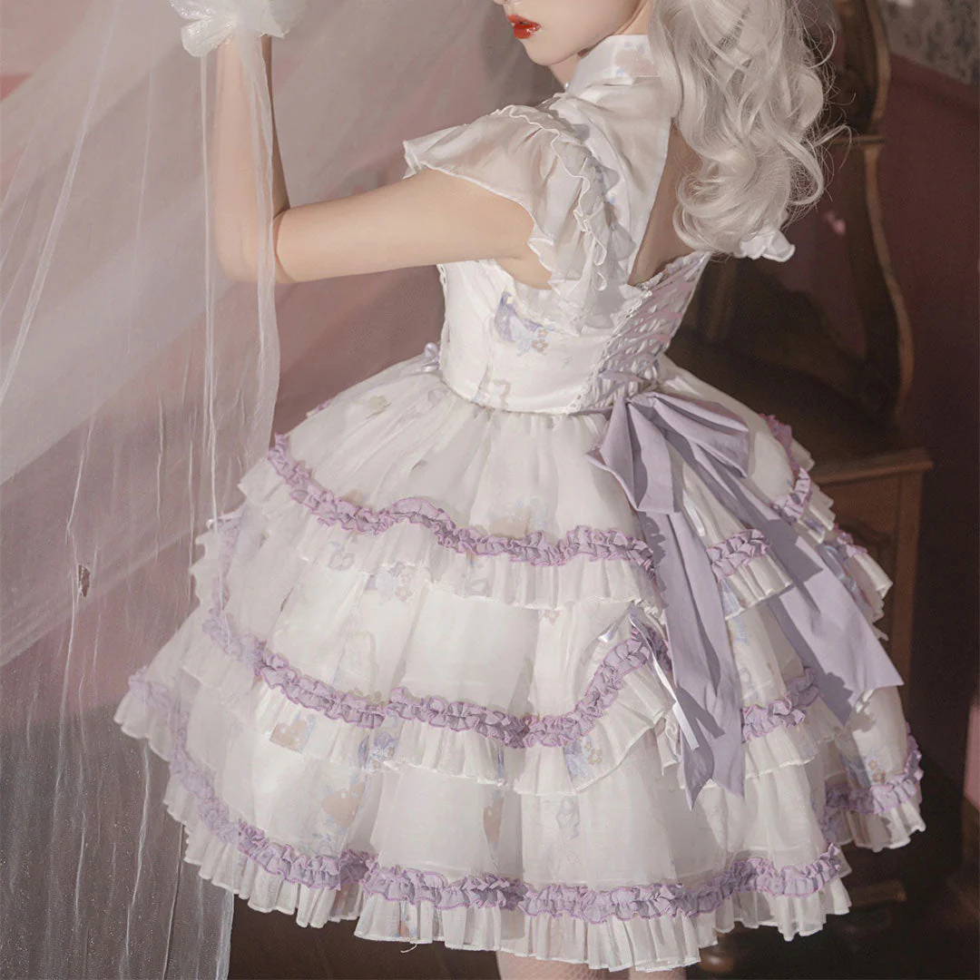 Lace Bow Lolita Dress - Image 3