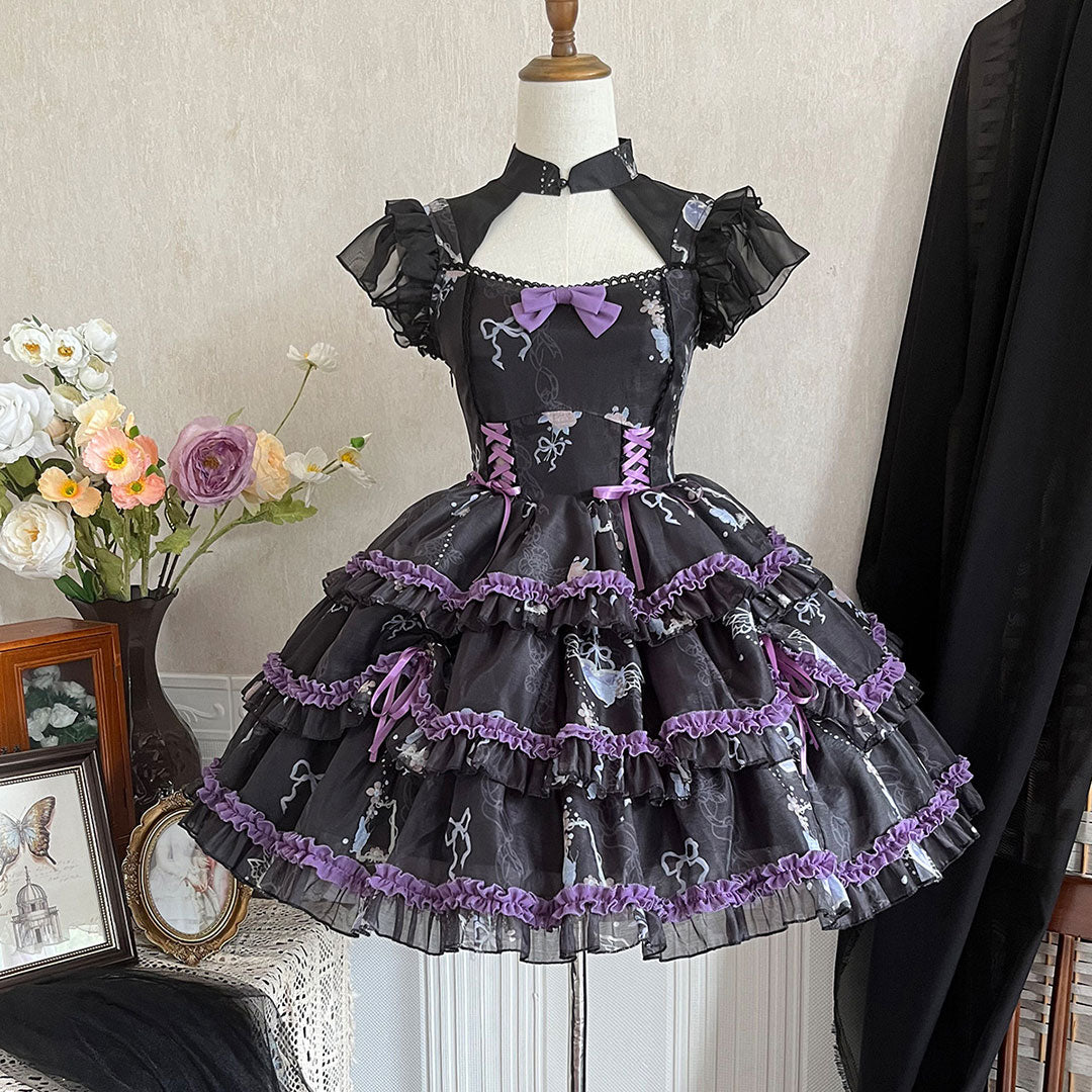 Lace Bow Lolita Dress - Image 4