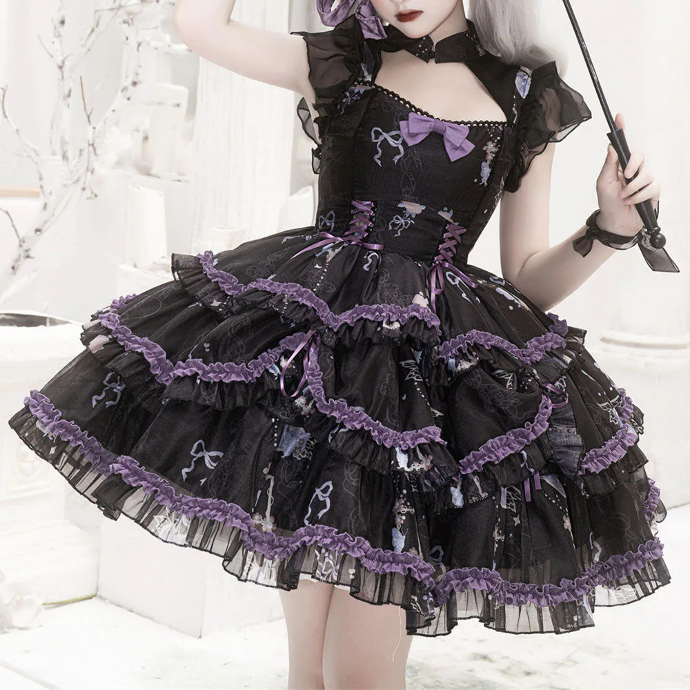 Lace Bow Lolita Dress - Image 5