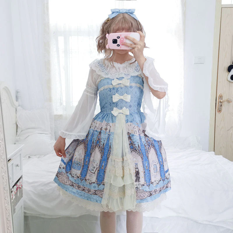 Lace Bow Lolita Dress - Image 4