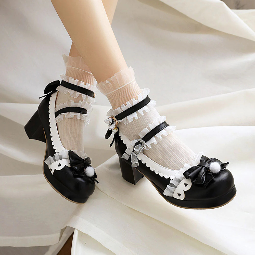 Lace Bow Princess Shoes - Image 4
