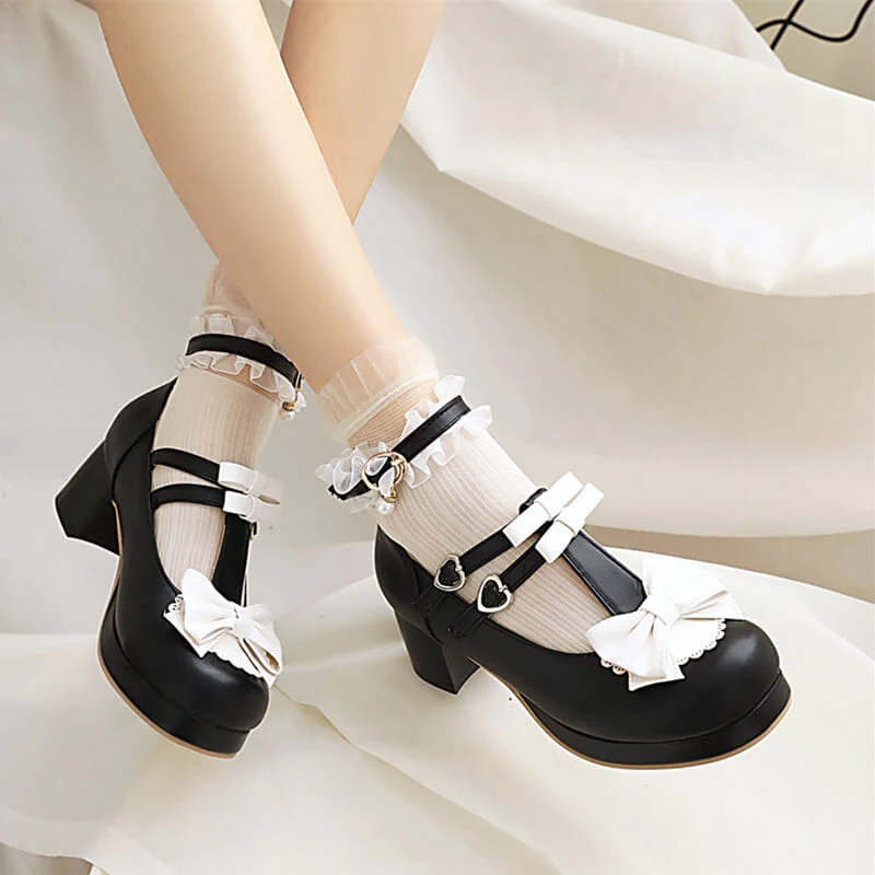 Lace Bow Shoes - Image 2