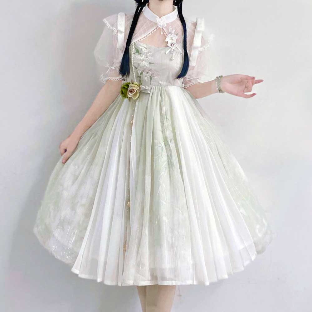 Lace Flower Dress Set - Image 2