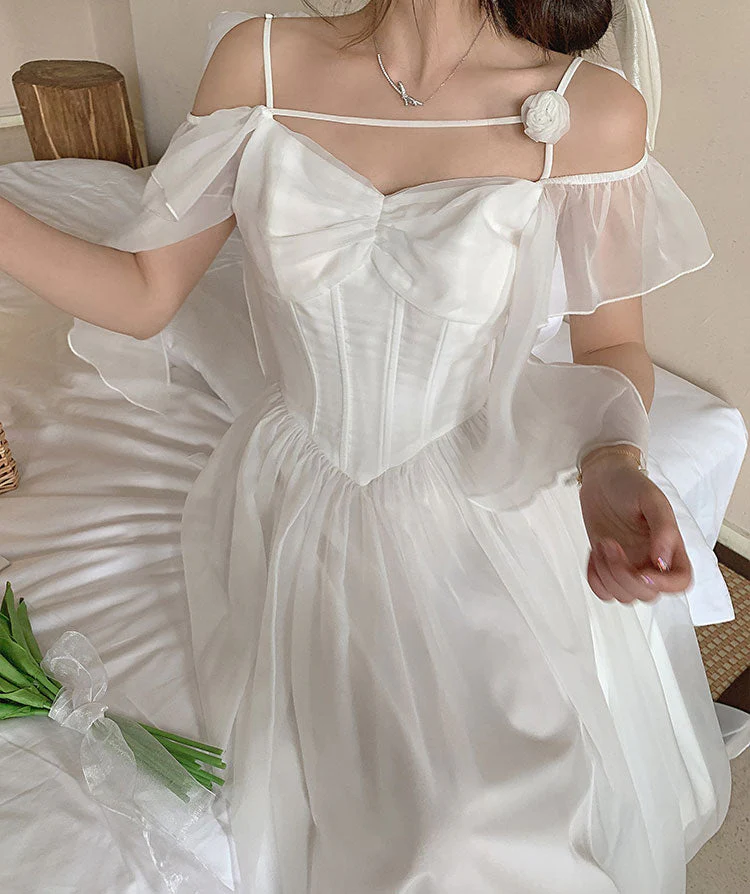 Lace Flower High waisted Dress - Image 3