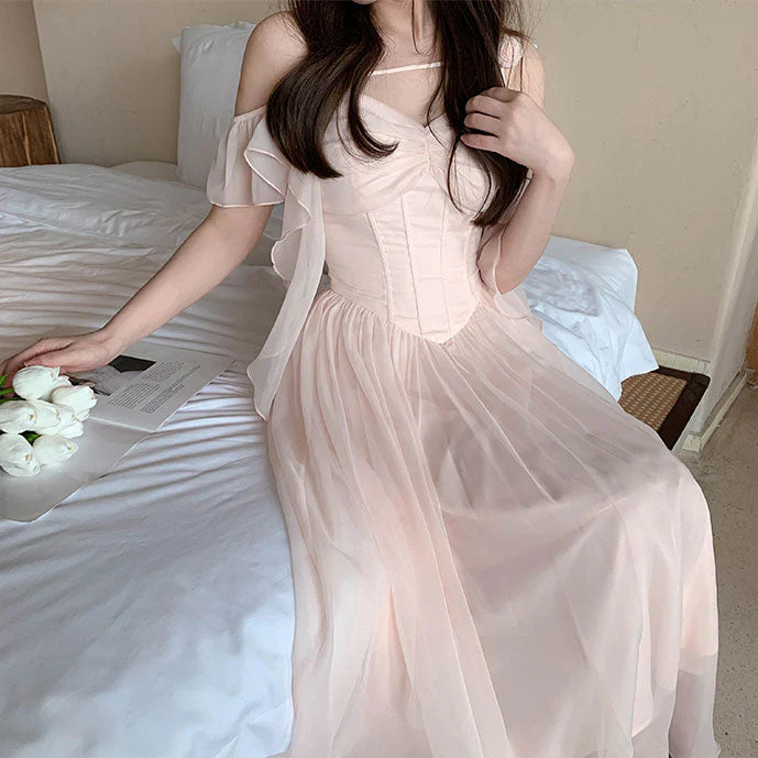 Lace Flower High waisted Dress - Image 4
