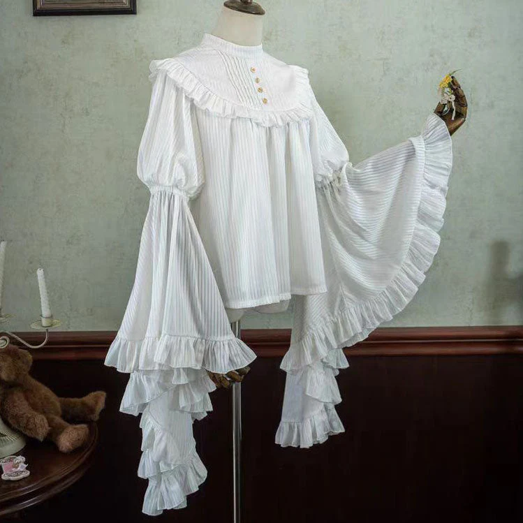 Lace Flower Shirt Skirt Set - Image 4