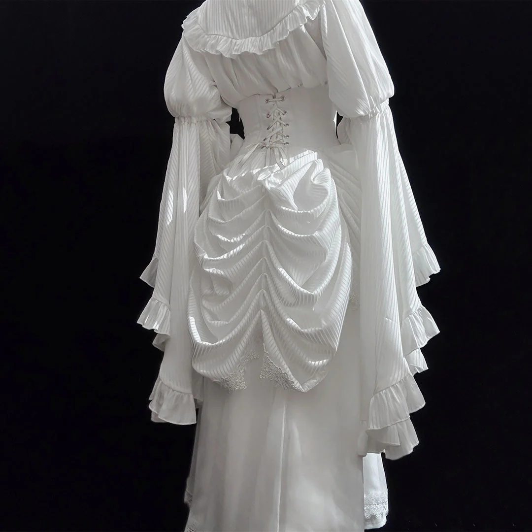 Lace Flower Shirt Skirt Set - Image 5