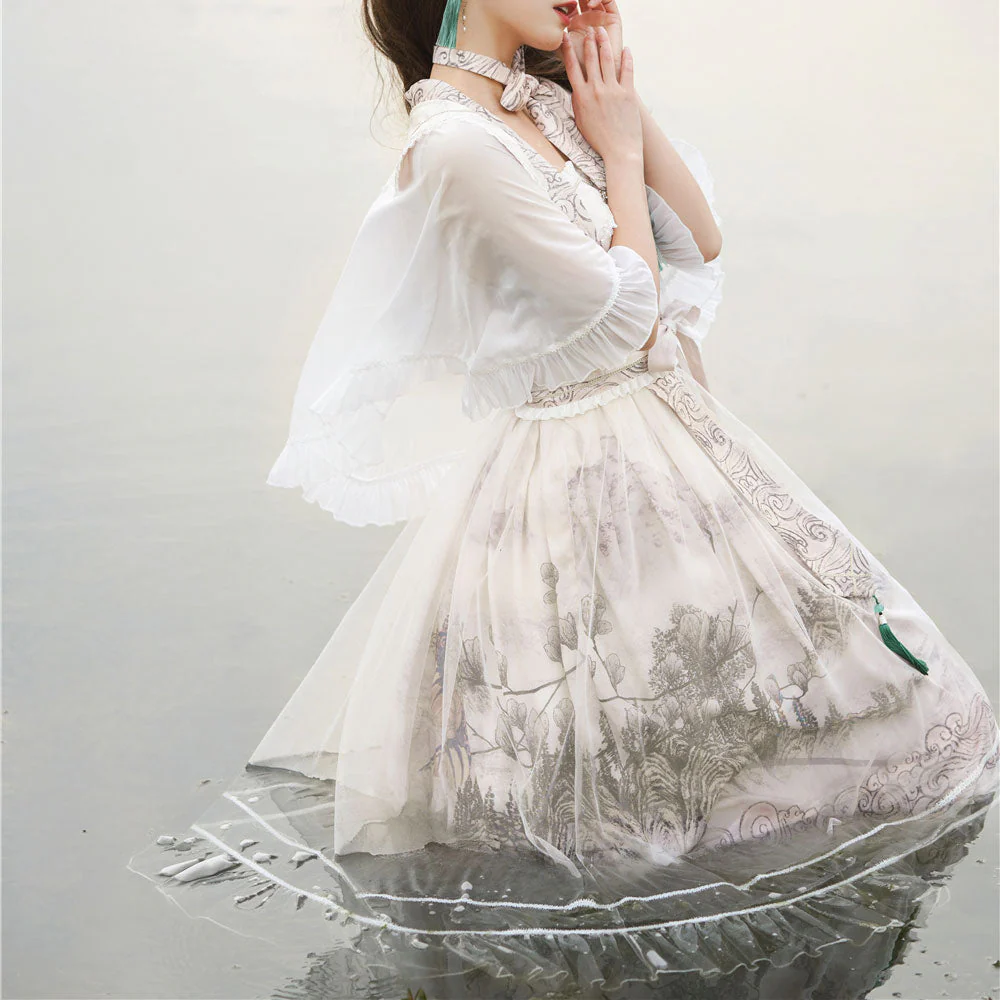 Lace Landscape Hanfu Dress - Image 6