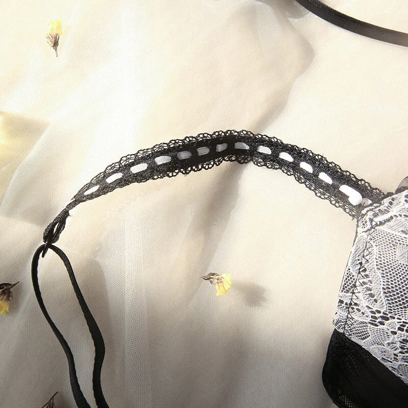 Lace Mesh Lingerie Set - Image 6