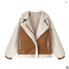 Lambswool Suede Patch Loose Jacket - Image 9
