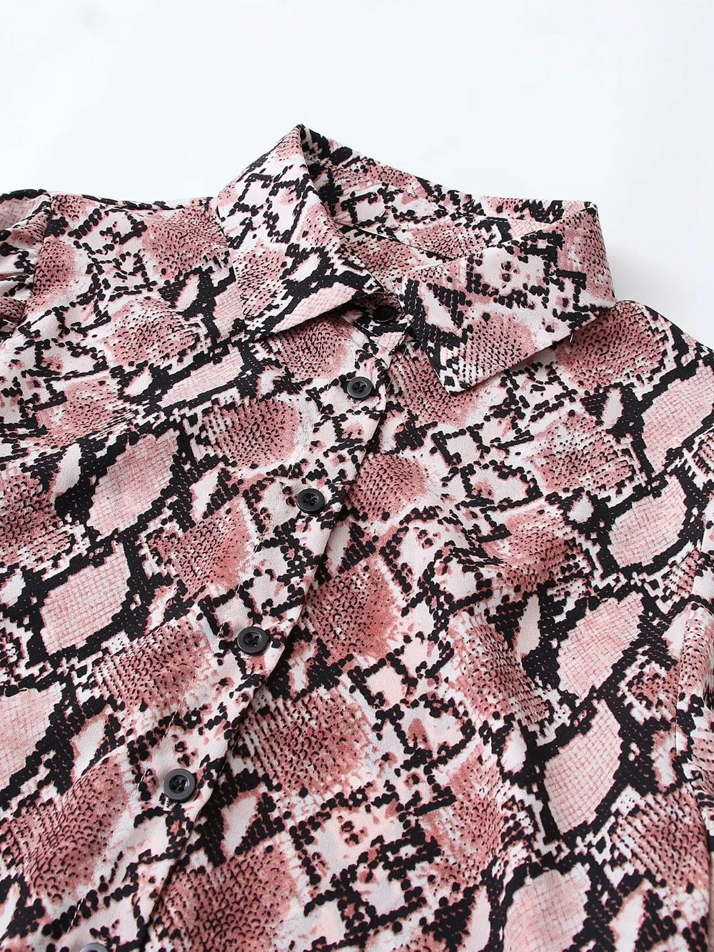 Lantern Sleeve Puff Sleeve Printed Shirt Top - Image 6