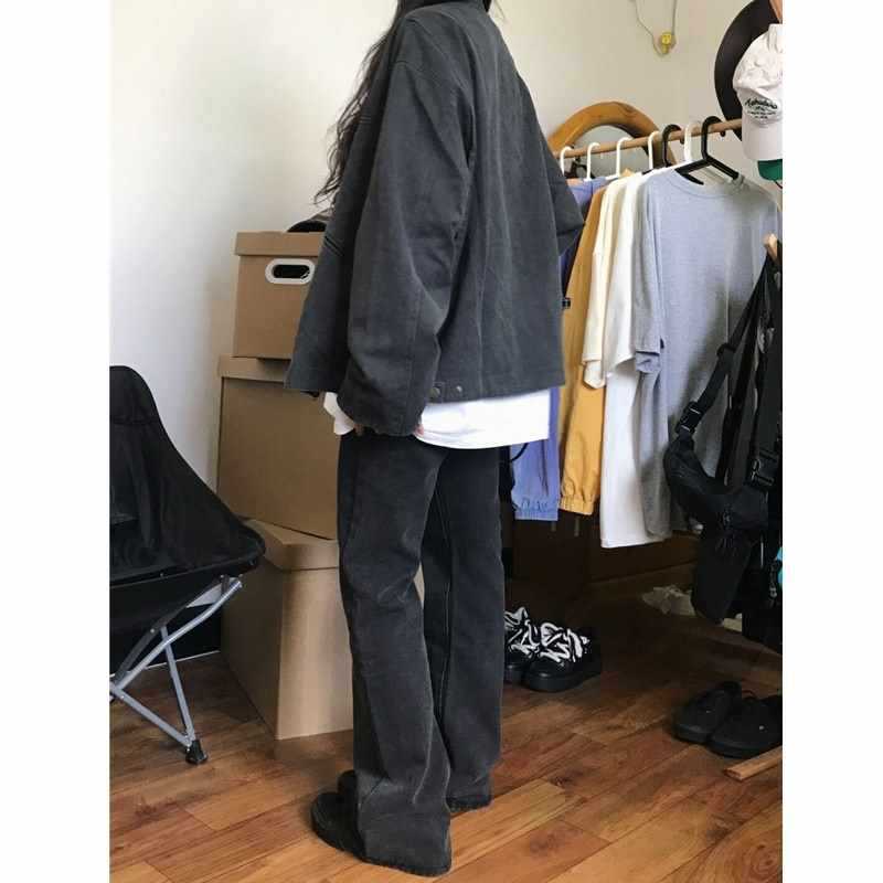 Lapel Neck Jacket Oversized Jacket - Image 10