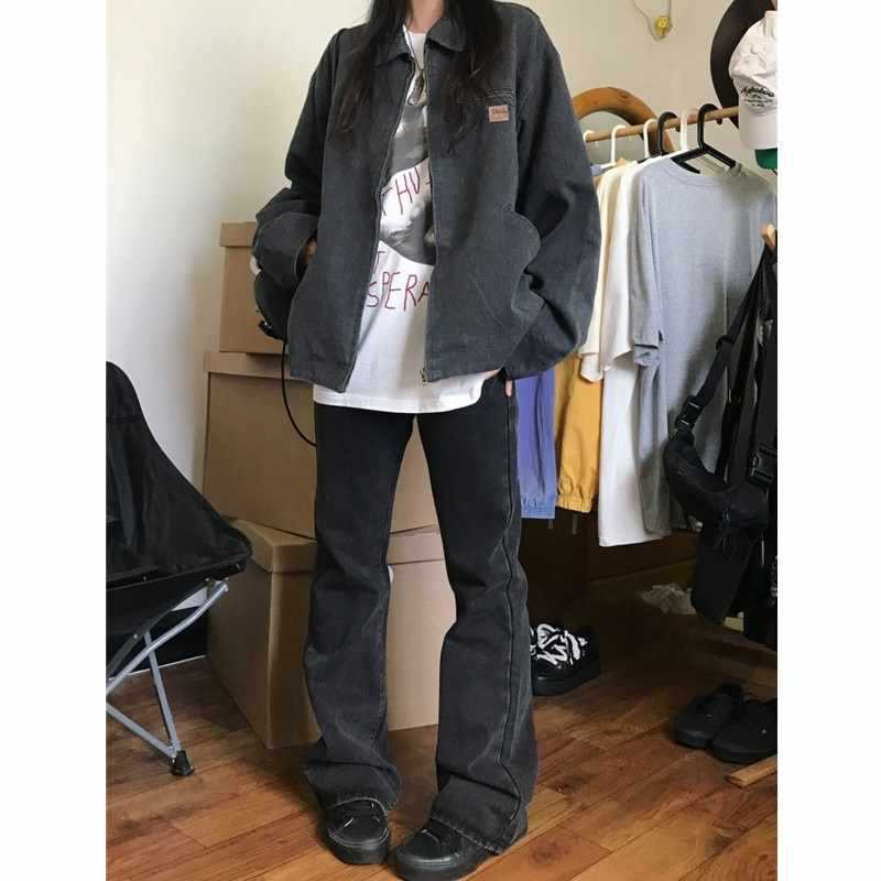 Lapel Neck Jacket Oversized Jacket - Image 9