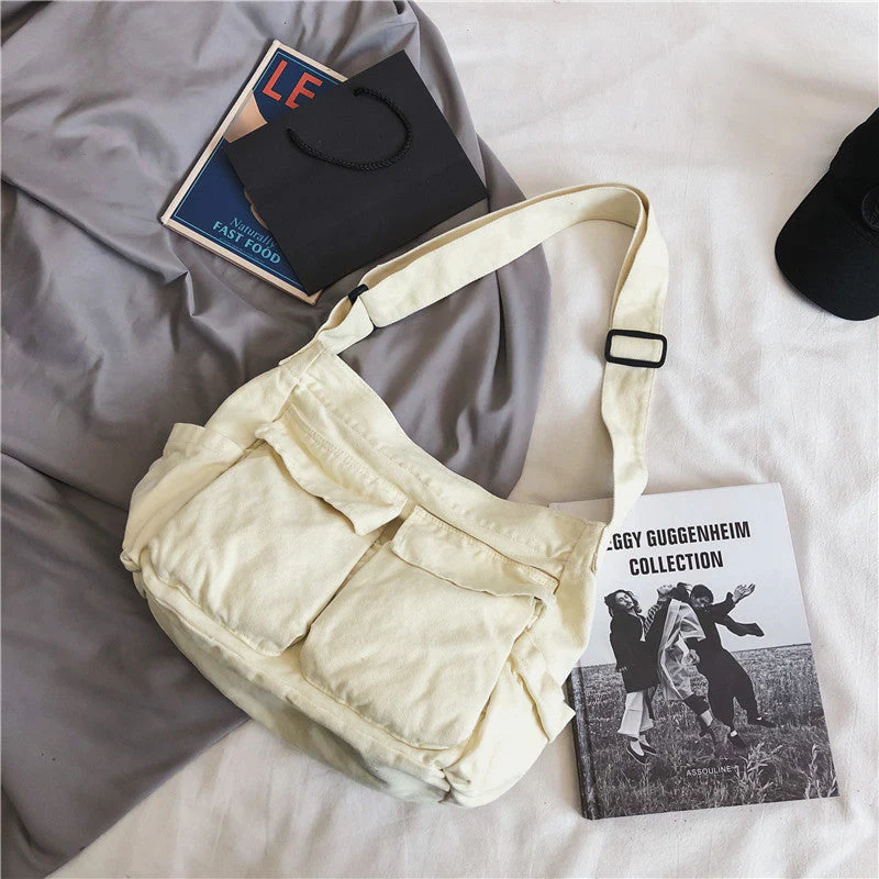 Large Canvas Satchel Bag - Image 3