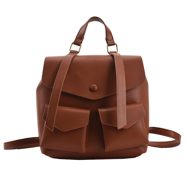 Large-capacity PU Multi-pocket Backpack - Image 11