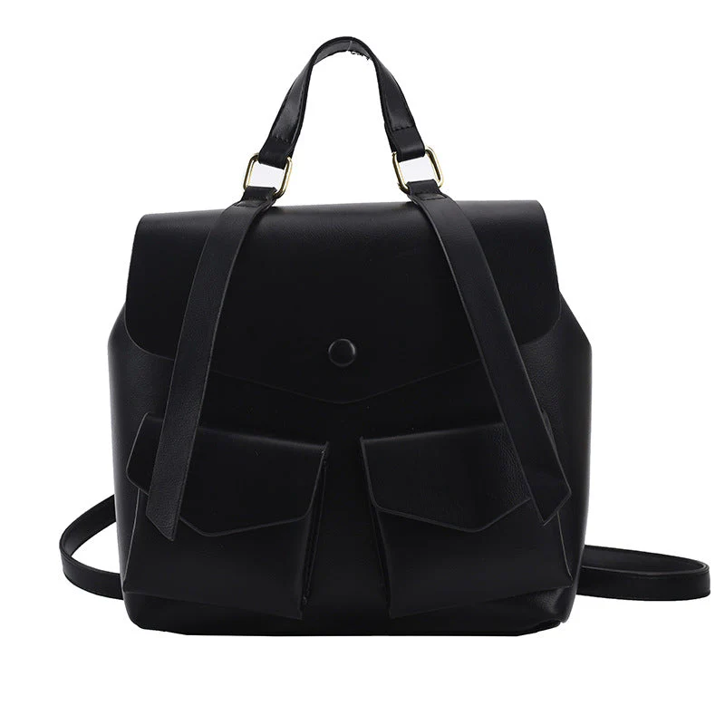 Large-capacity PU Multi-pocket Backpack - Image 9