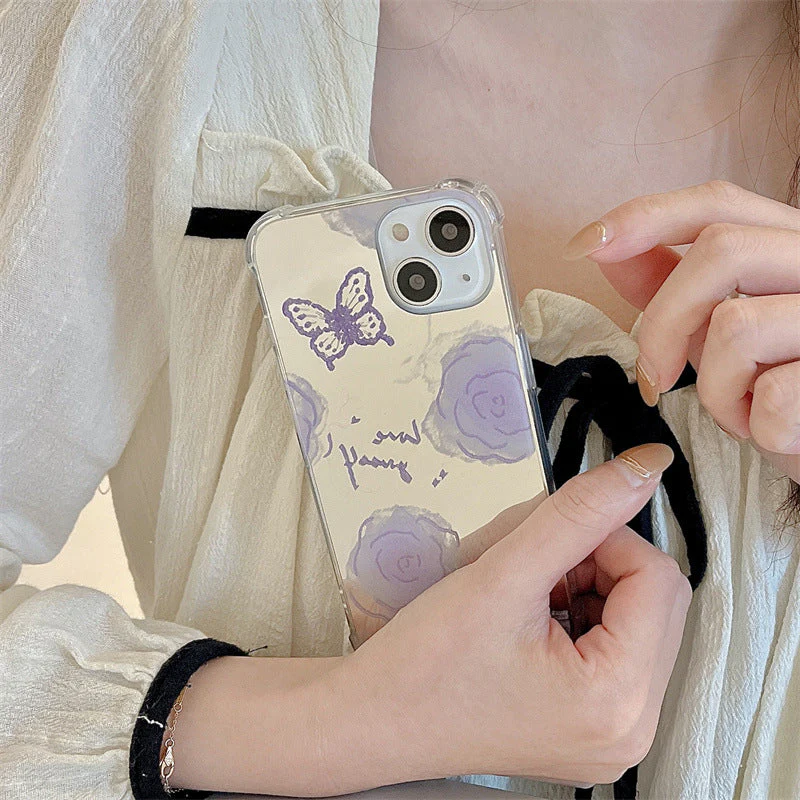 Lavander Butterfly Phone Case - Image 2