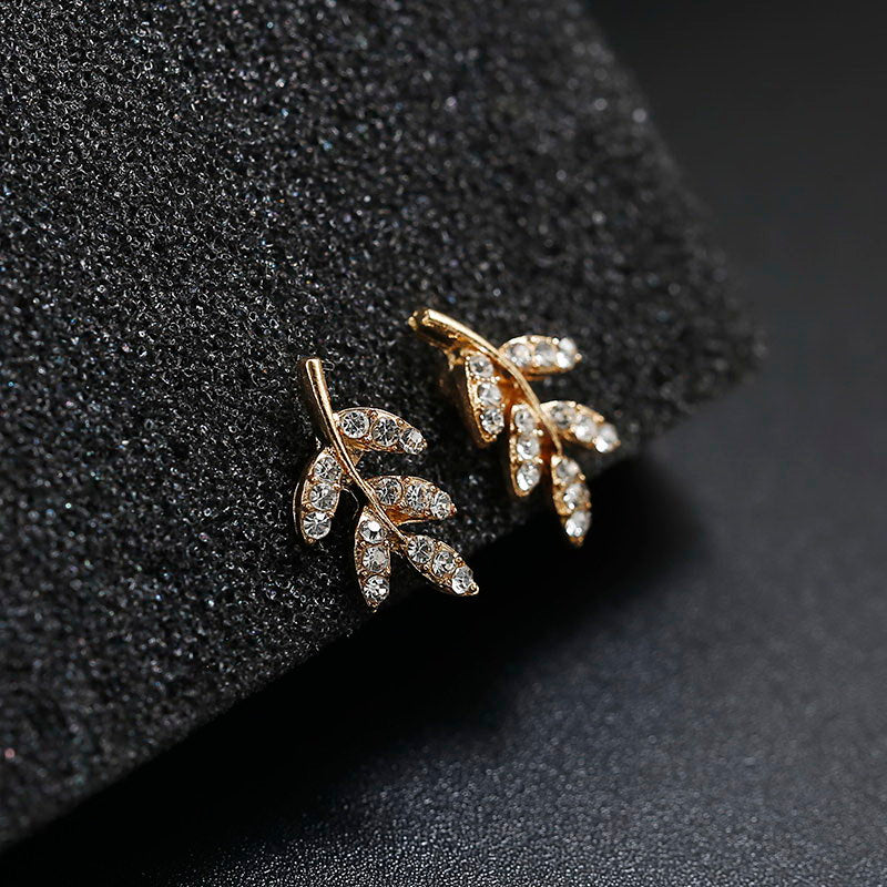 Leaf Stud Earrings - Image 4