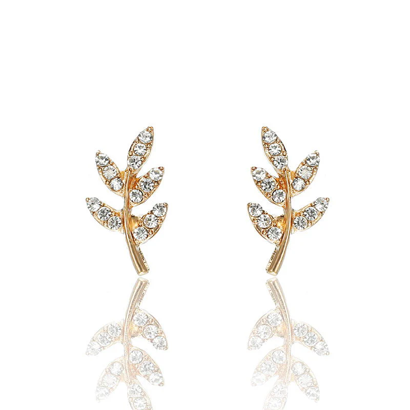 Leaf Stud Earrings - Image 5