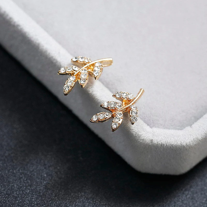 Leaf Stud Earrings - Image 6