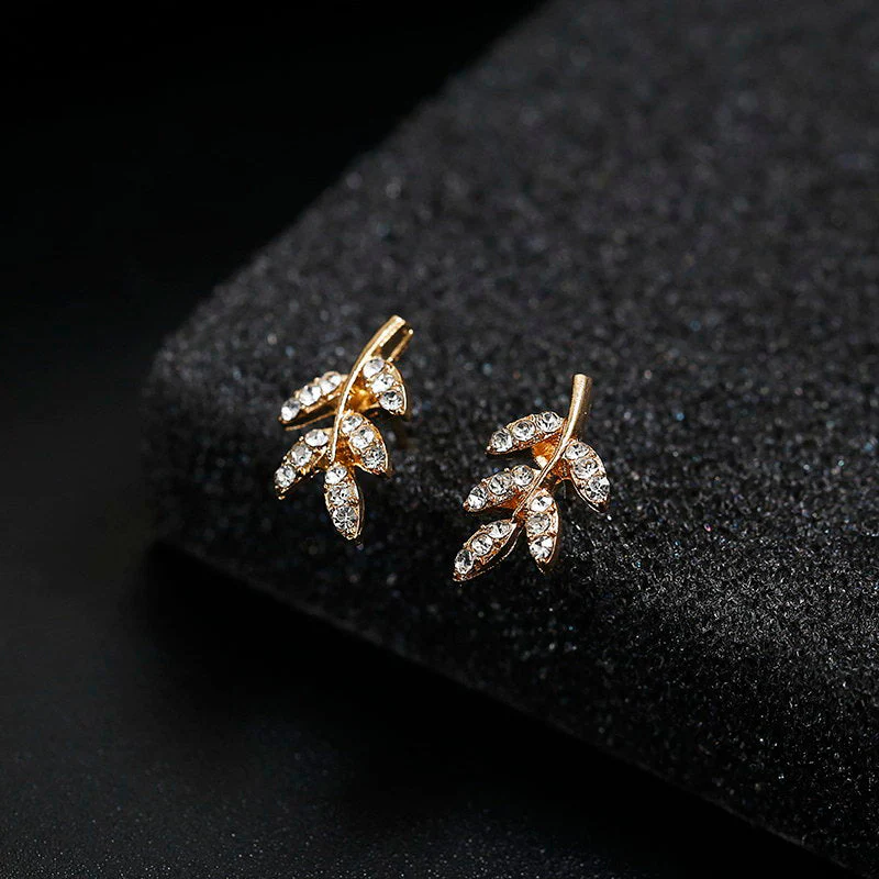 Leaf Stud Earrings - Image 7