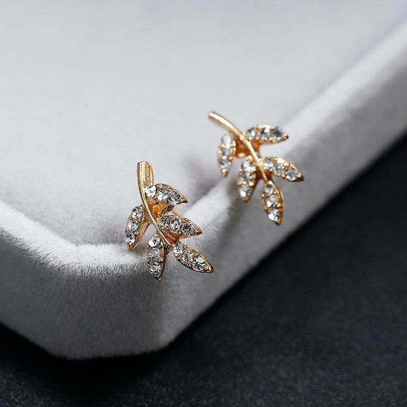 Leaf Stud Earrings - Image 9