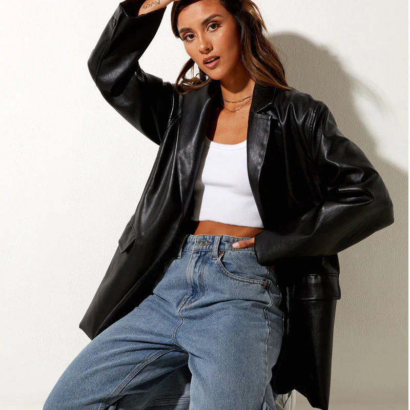 Leather Blazer - Image 13
