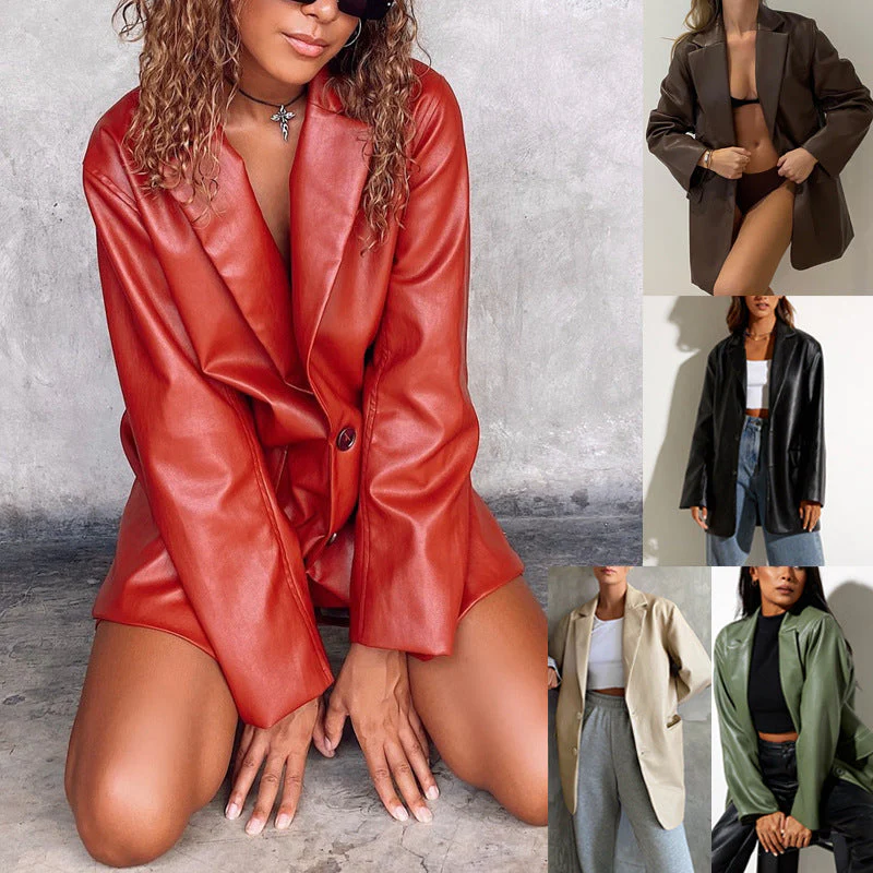 Leather Blazer - Image 2