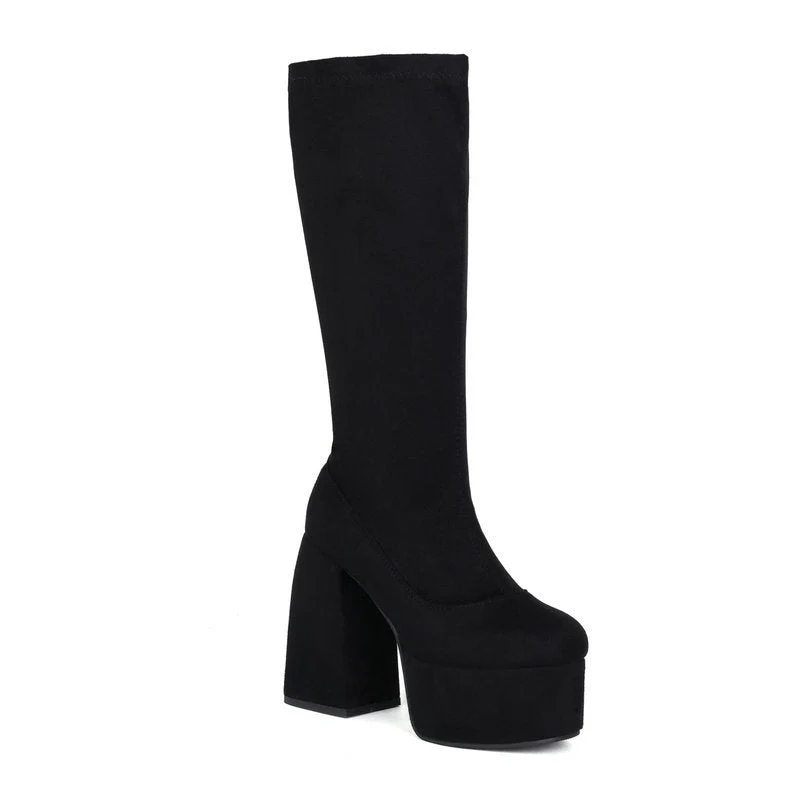 Leopard Print High Boots - Image 3