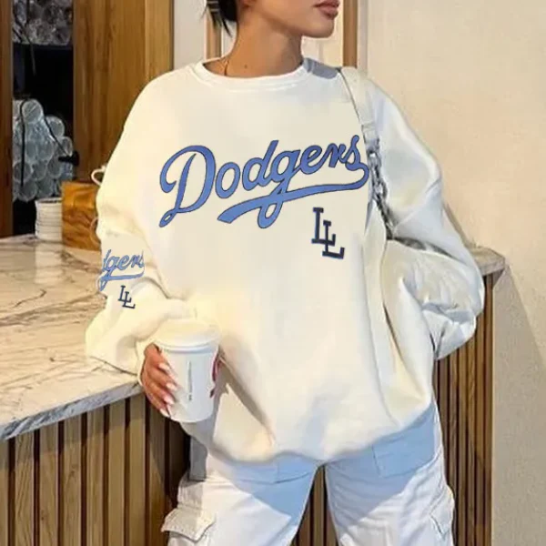 Letter Print Pullover Oversized Sweatshirt - Image 9