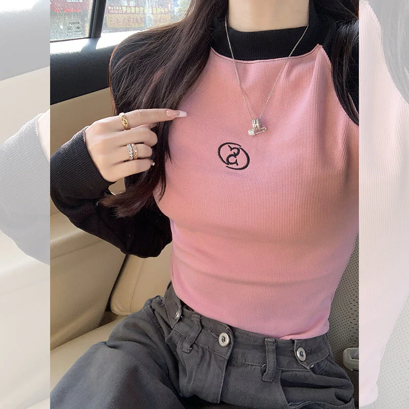 Logo Emroidered Raglan Long Sleeve Tee - Image 7