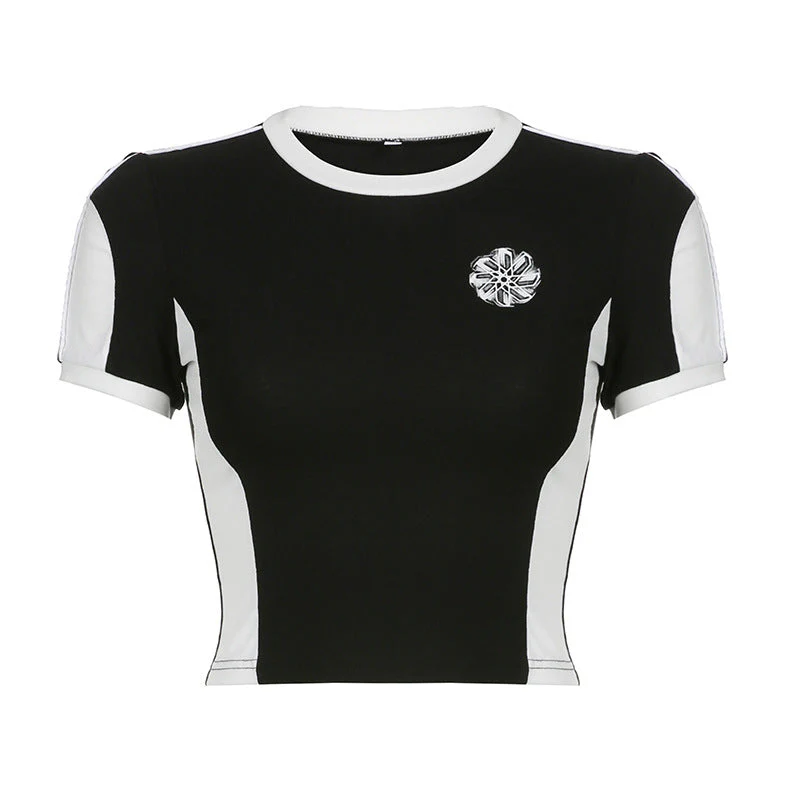 Logo Print Short Sleeve Crop Top - Image 7