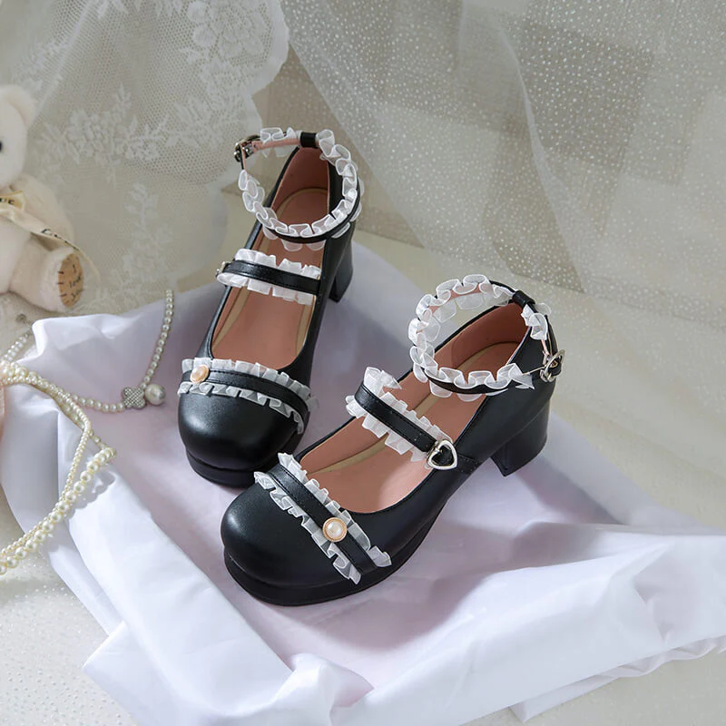 Lolita Beads Buckle Princess Shoes - Image 2