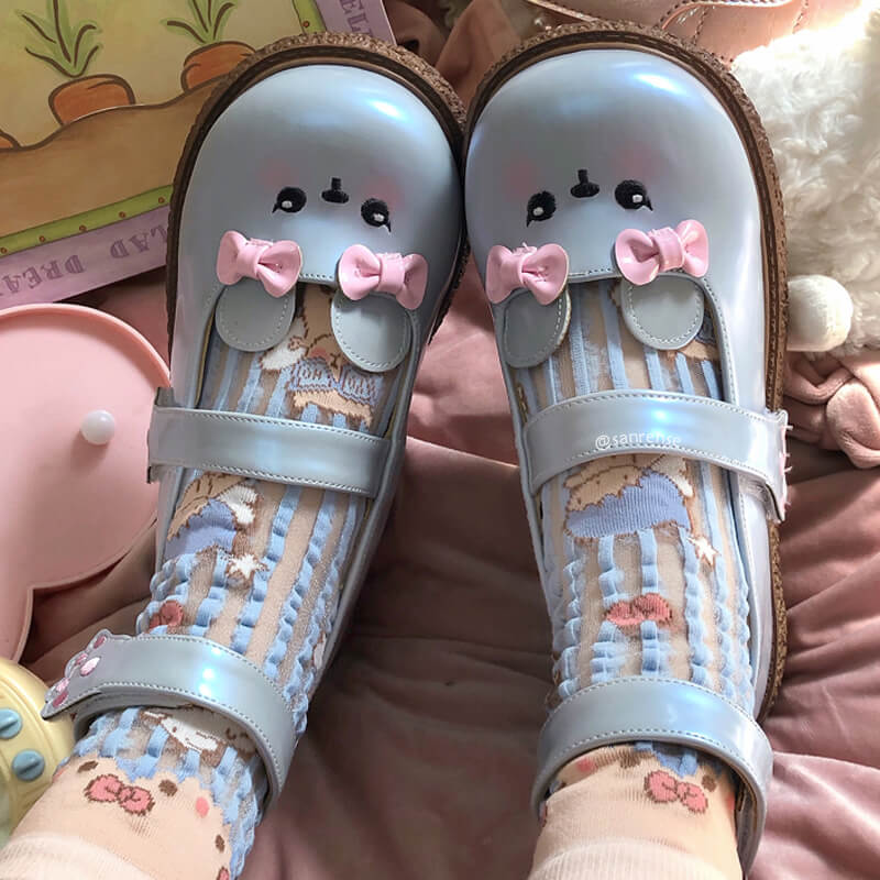 Lolita Bow Bear Shoes - Image 3
