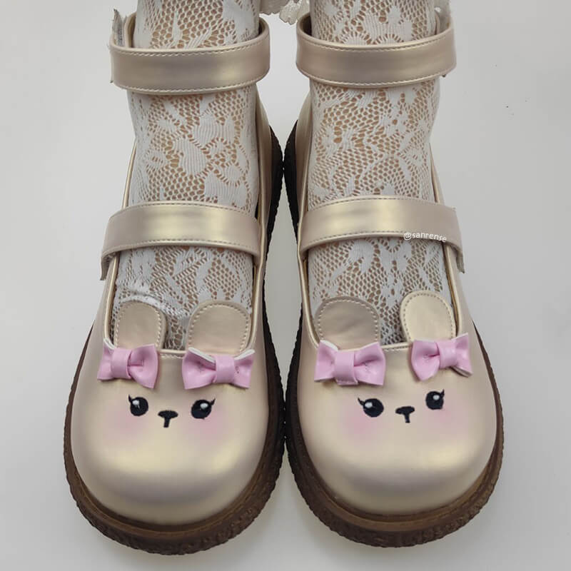 Lolita Bow Bear Shoes - Image 4