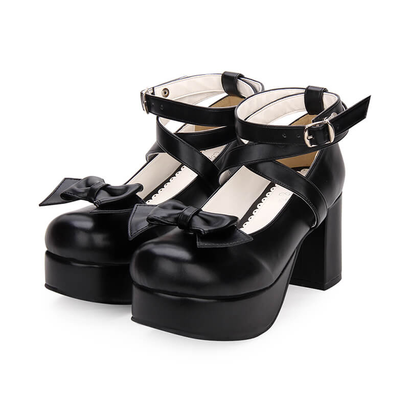 Lolita Bow Shoes - Image 2